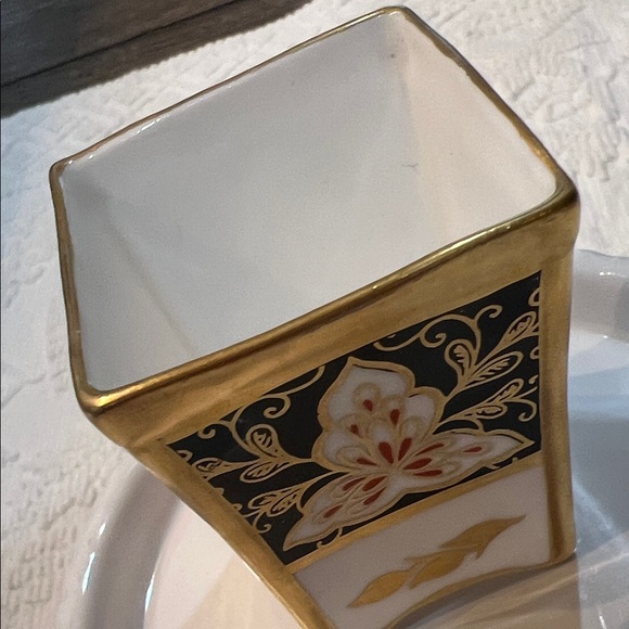 1961-74 Chrysanthemum Abbeydale Duffield Derbyshire Bone China Mini Vase England - Picture 11 of 16